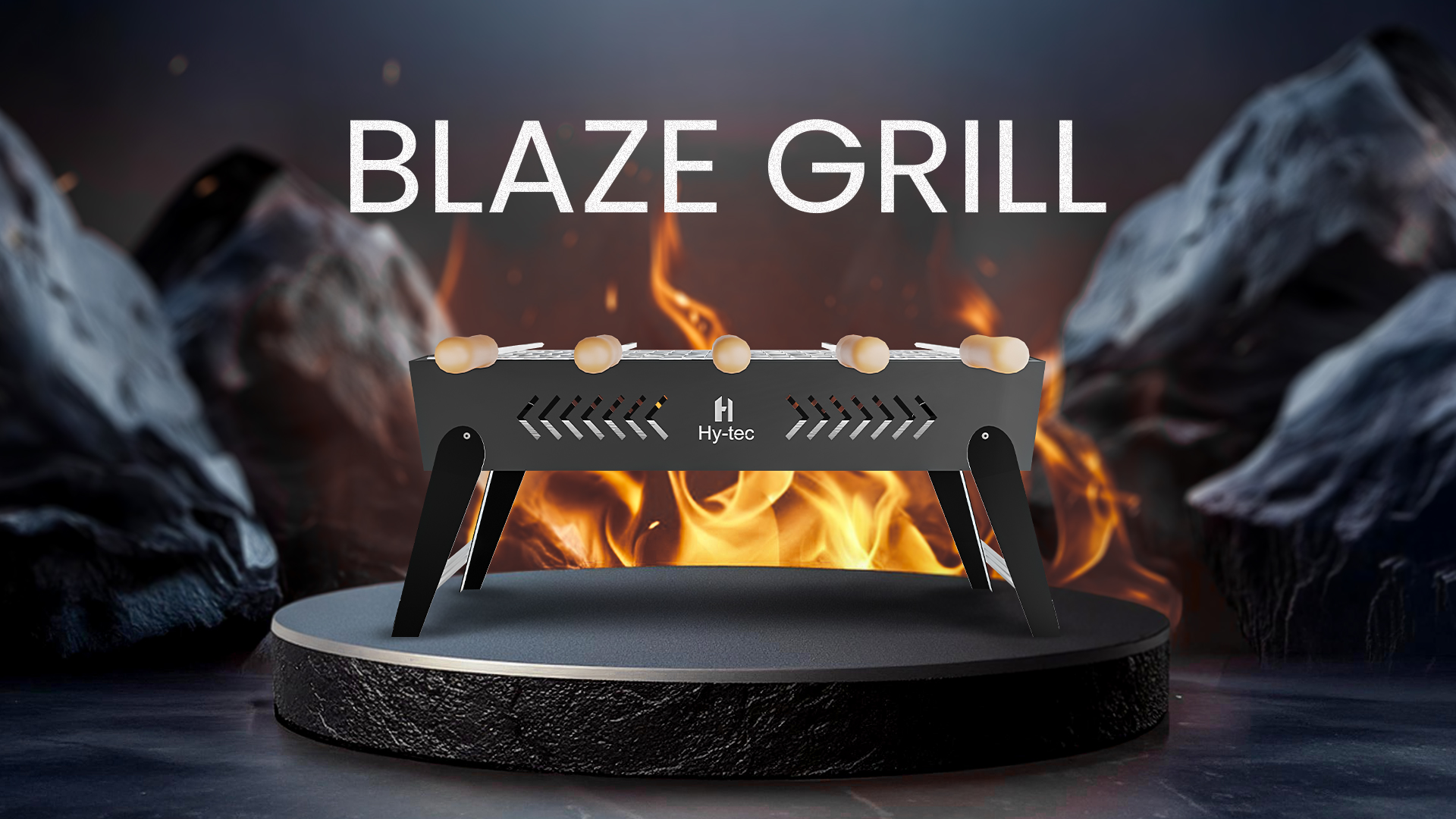 バーベキュー・調理用品 WHAT WE WANT &TRIPATH PRODUCTS HACO H Hy-tec (Device) Hybb, Blaze Foldable Charcoal Barbeque Grill